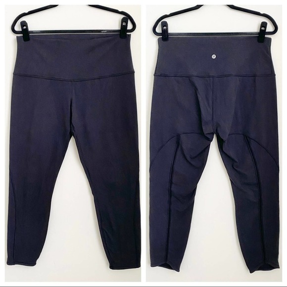 lululemon athletica Pants - lululemon - high-rise crop leggings tights 25” athletic workout mesh printed